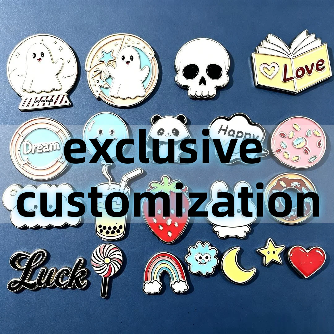 Enamel Lapel Pins Personalized Metal Badges Custom Logo cartoon Fruit Ghost Animal Soft Hard Enamel Lapel Hat Pins Wholesale