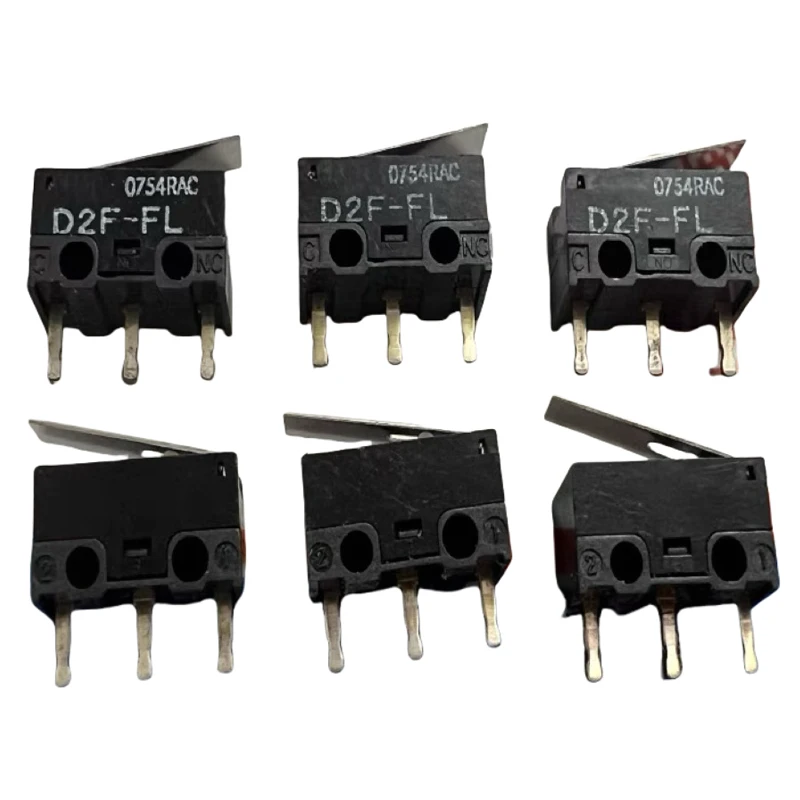 

2PCS/LOTS Imported Japan D2F-FL Gray Dot Mouse Micro switch Keypad 3 feet with handle 0.7N IC Electronic components for Arduino