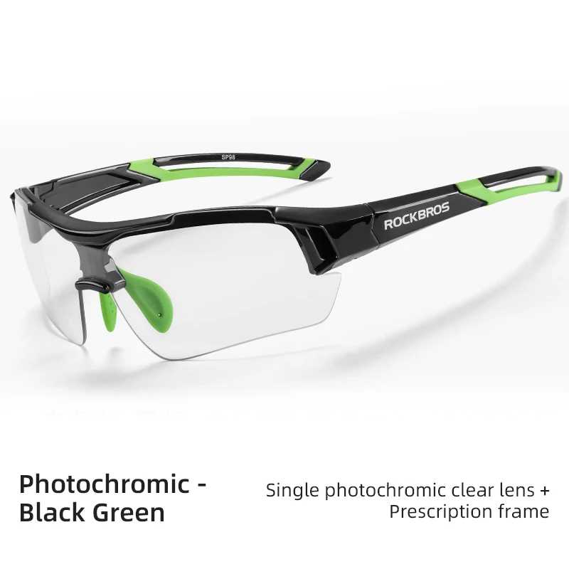 ROCKBROS Photochrome Radfahren Brille Fahrrad Outdoor Sport Sonnenbrille Verfärbung Gläser MTB Rennrad Brille Fahrrad Brillen