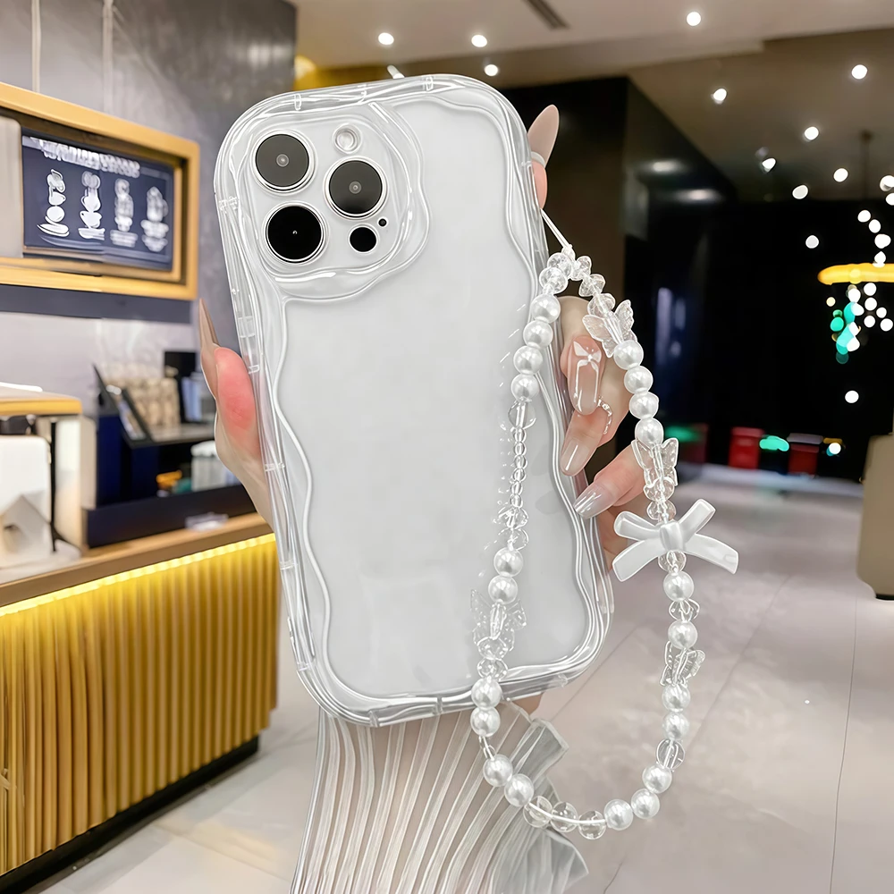 Luxuriöse Transparente Handyhülle für iPhone 17 15 13 11 12 14 16 17 Pro Max Plus 17 Hüllen mit Liebes-Lanyard und Linsenschutz aus Silikon – Detail 10