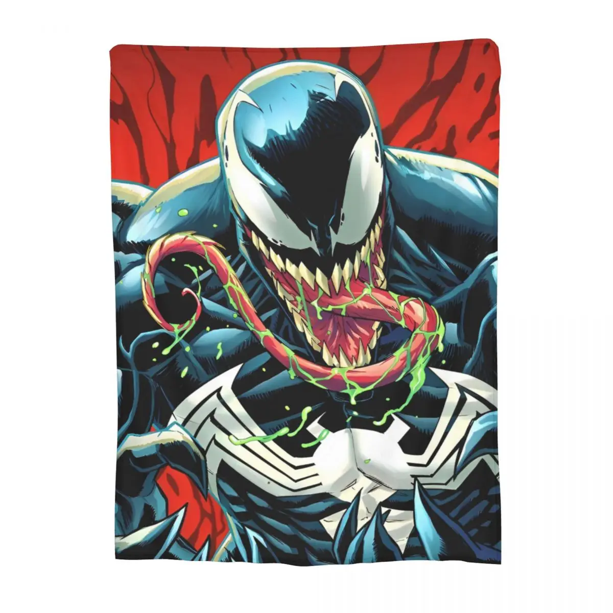 Spider Venom Symbiote Antihero Spiderman Coral Fleece Plush Throw Blankets Blankets for Bedding Couch Lightweight Thin Bedspread