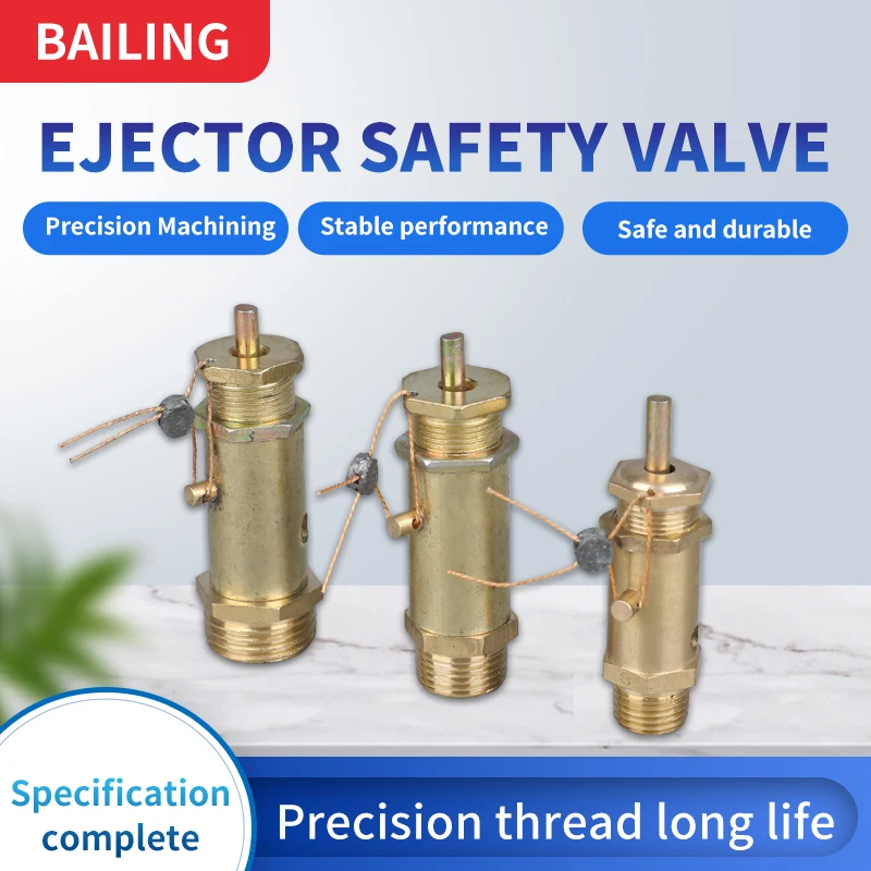 1PCS Pump air compressor Safety valve 0.1Mpa - 1.0Mpa 1KG - 10KG Spring loaded Exhaust valve G1/4 G3/8 G1/2 Pressure relief valv