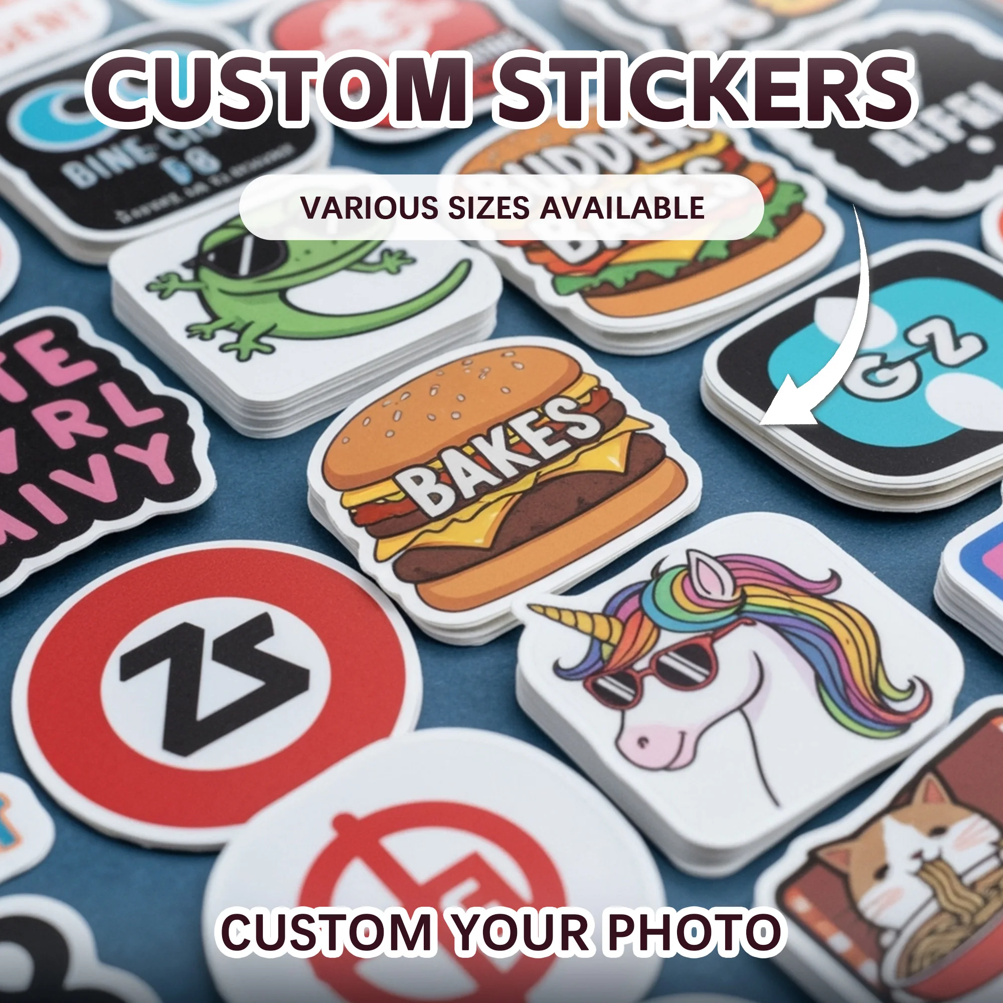 

Custom Stickers of Any shape Waterproof Personalized Stickers Custom Logo Labels for Laptop Business logo Wedding Birthday Deco