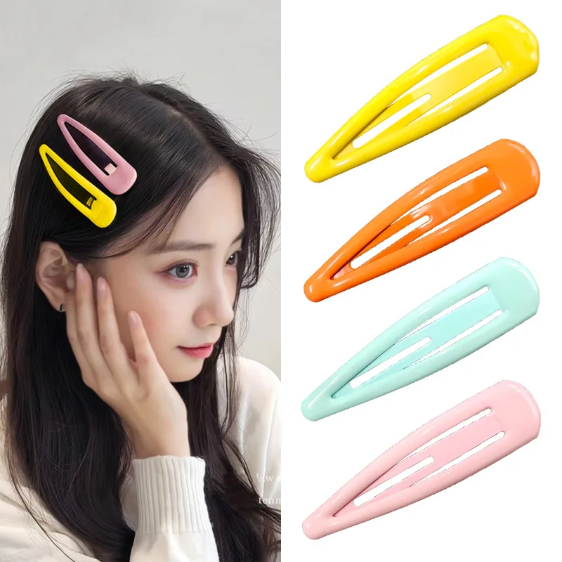 Extra Large Hair Clips Simple Glossy Water Drop BB Clips Hairpin Y2K Cute Large Barrette Simple Snap Clip Hair Accessories