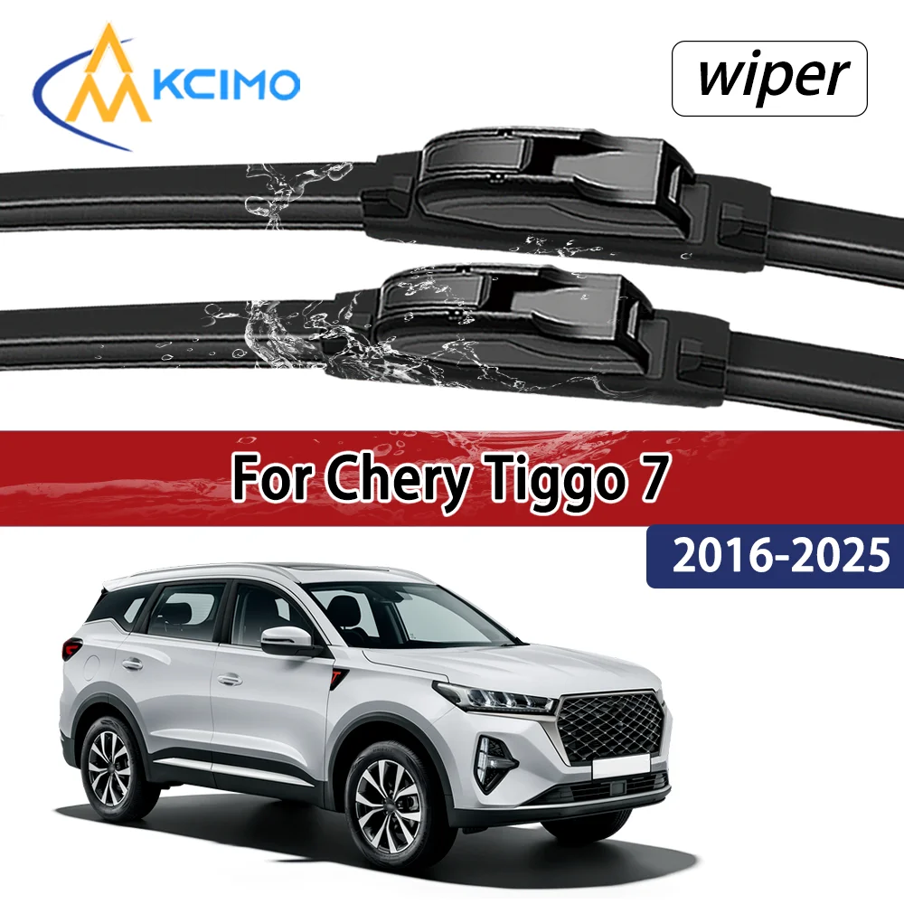 

For Chery Tiggo 7 2016-2025 2017 2018 2019 Compatible Durable Silent Front Wiper Blades Car Windscreen Auto Window Accessories