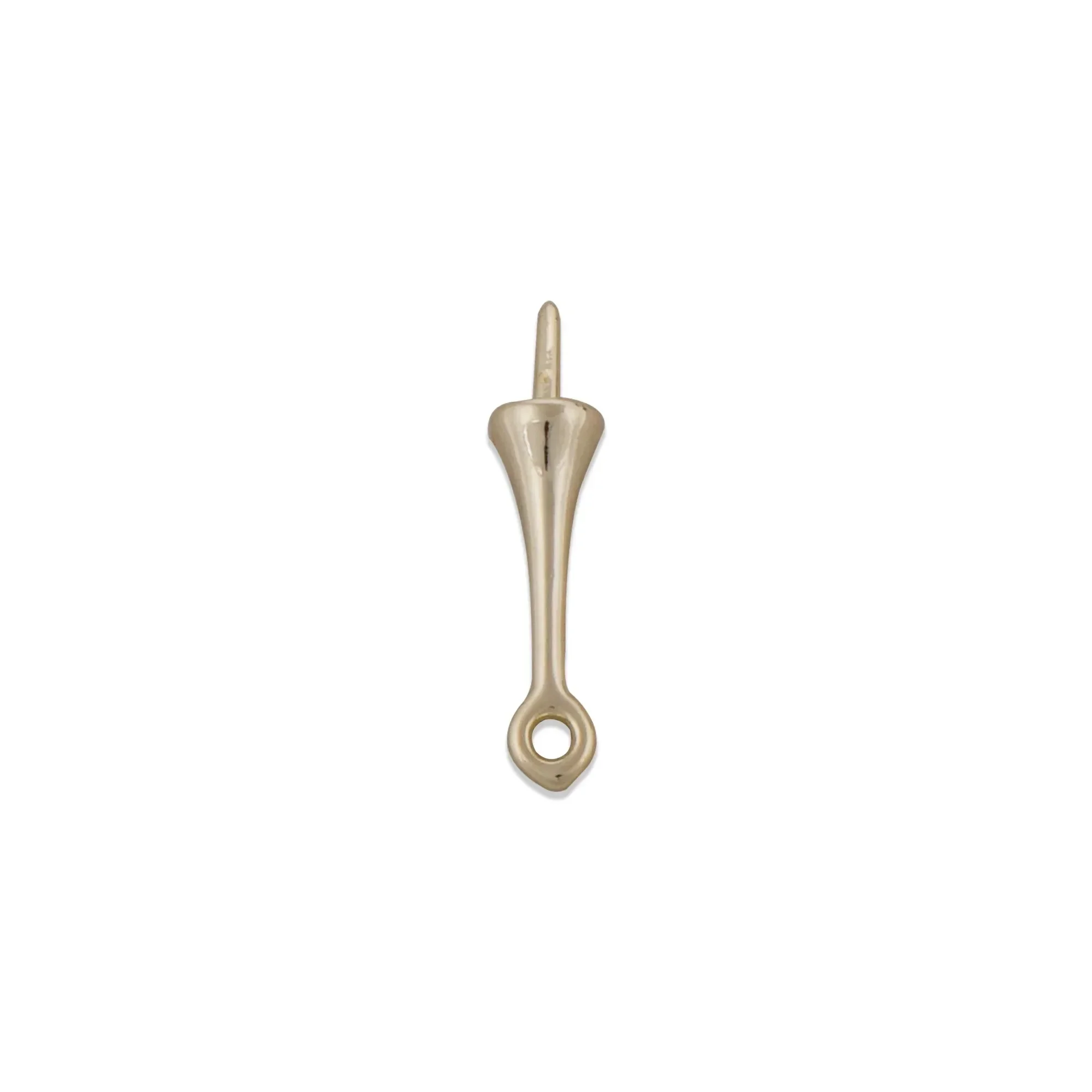 20PCS 14k Gold Filled Eye Pin Bails,16mm Bails With Pin Cup,Pendant Bails for Jewelry Making Diy Accessory  10418150