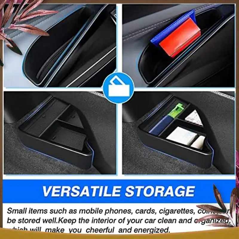 AB59-For Id.4 VW Id4 2021-2023 صندوق تخزين وحدة التحكم المركزية وحدة التحكم المركزية أسفل إدراج صينية صندوق تخزين جانبي للباب الاسمية #5