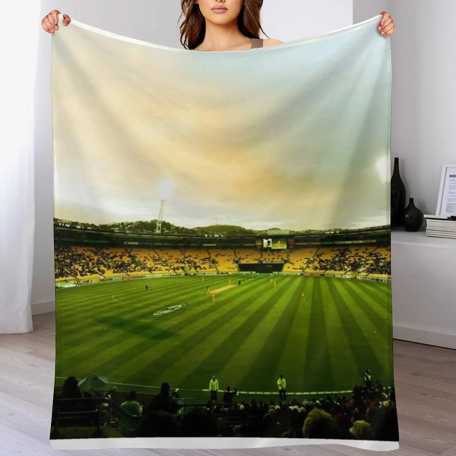New Cricket ground Throw Blanket Cozy Warm Blanket for Bed Room Decor