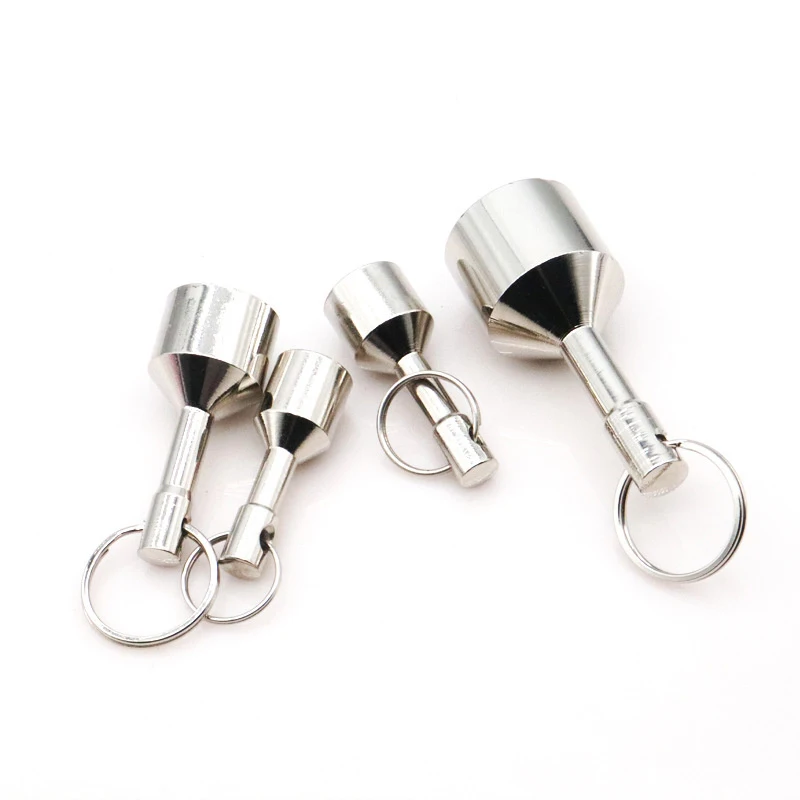 Neodymium Magnet Keychain Magnetic Weight Pendant Strong Magnetic Clasps Stainless Steel Magnet Ring