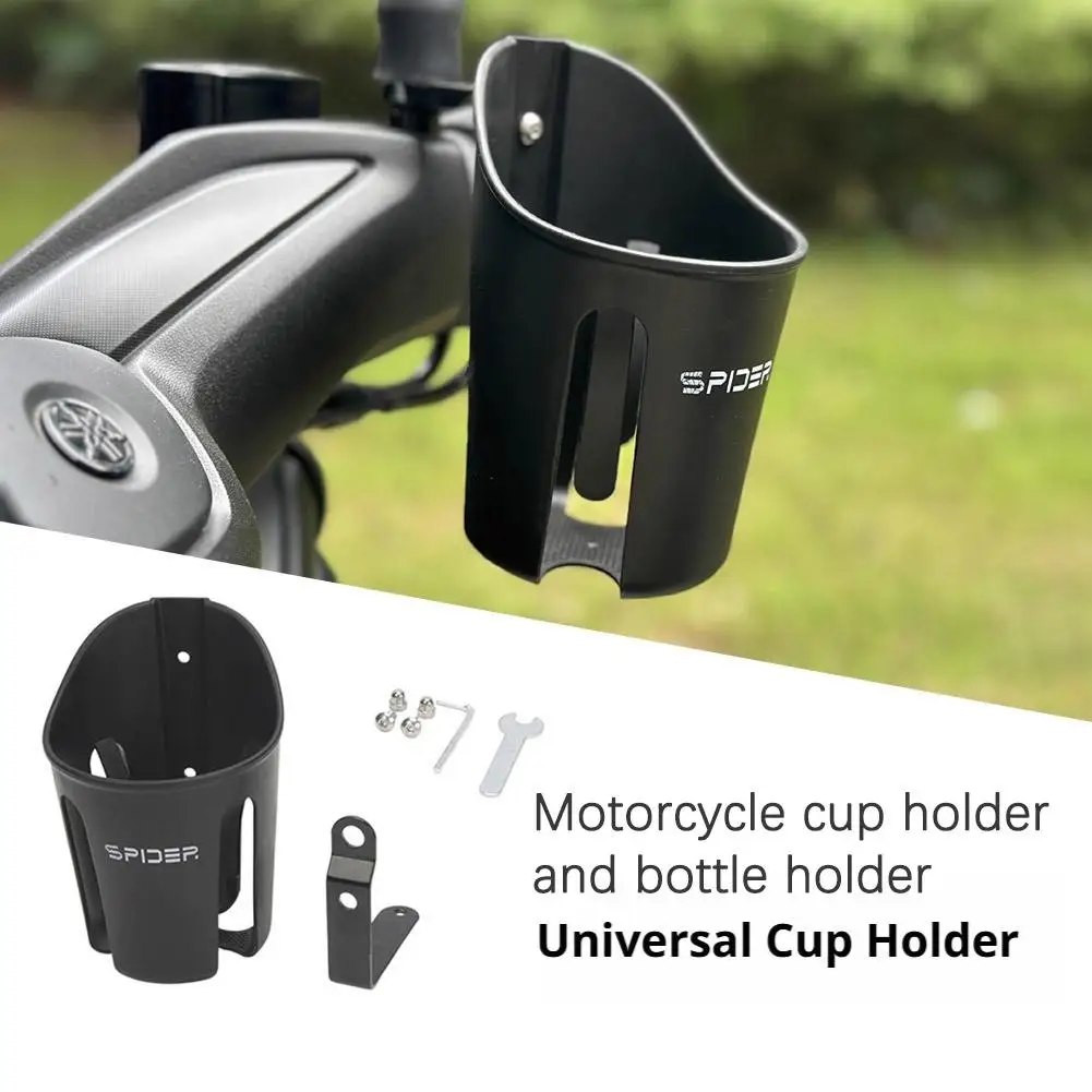 Universal Motorcycle Cup Holder Bike Water Bottle Cage Stand Drink Beverage Modification Accessories