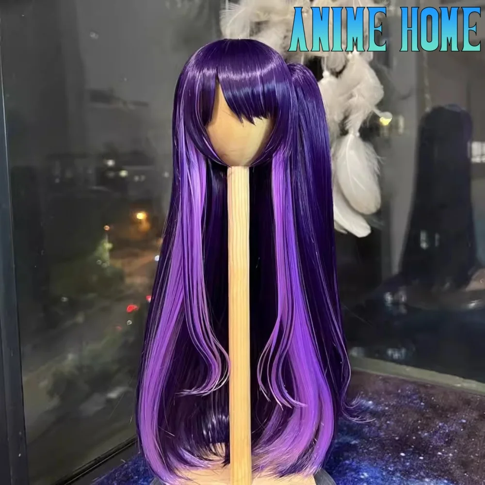 

Hot Anime Role Cos Handmade Long Purple Styling Hair 1/3 1/4 BJD Hair Wig Cosplay KN Gift