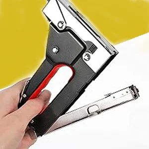 Heavy Duty 3-in-1 Staple Gun with 1000 Staples Adjustable Force Wall Stapler Quick Jam Release Anti-Slip Upholstery