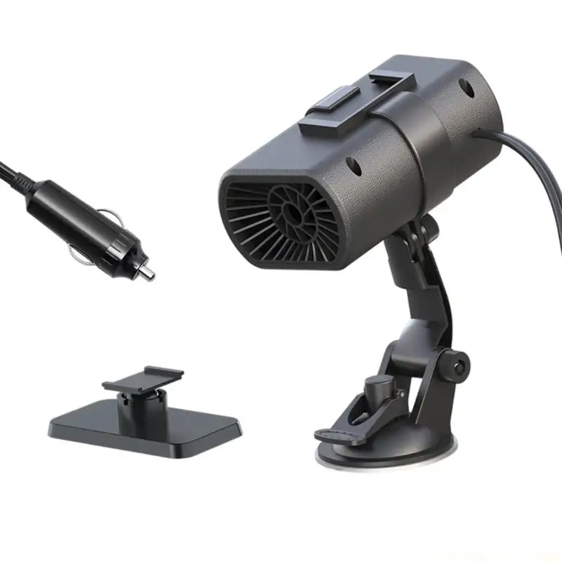 J0MA Car Heater 12V Efficient Heating Defogger Fan Heater For Cold Weather Drivin