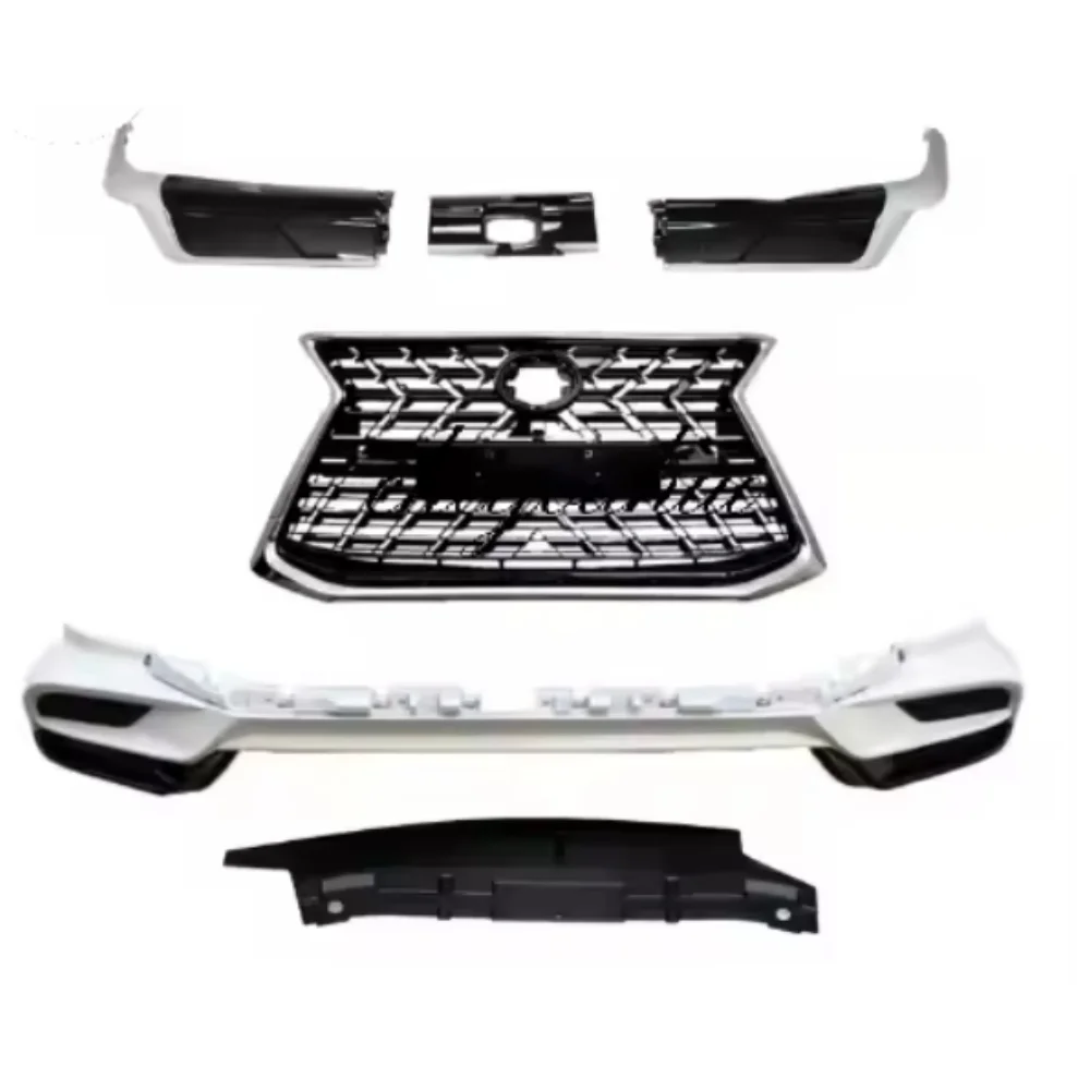 High Quality  Original Accessories Car Parts Mesh Grille With Letter and Light for  570 LX 570 2021 Front Grille
