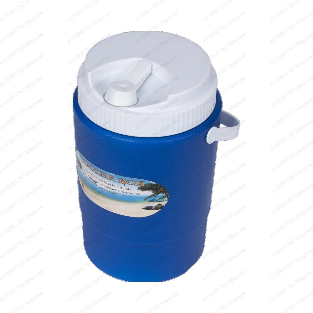With outlet insulated cooler, with food grade plastic water bottle