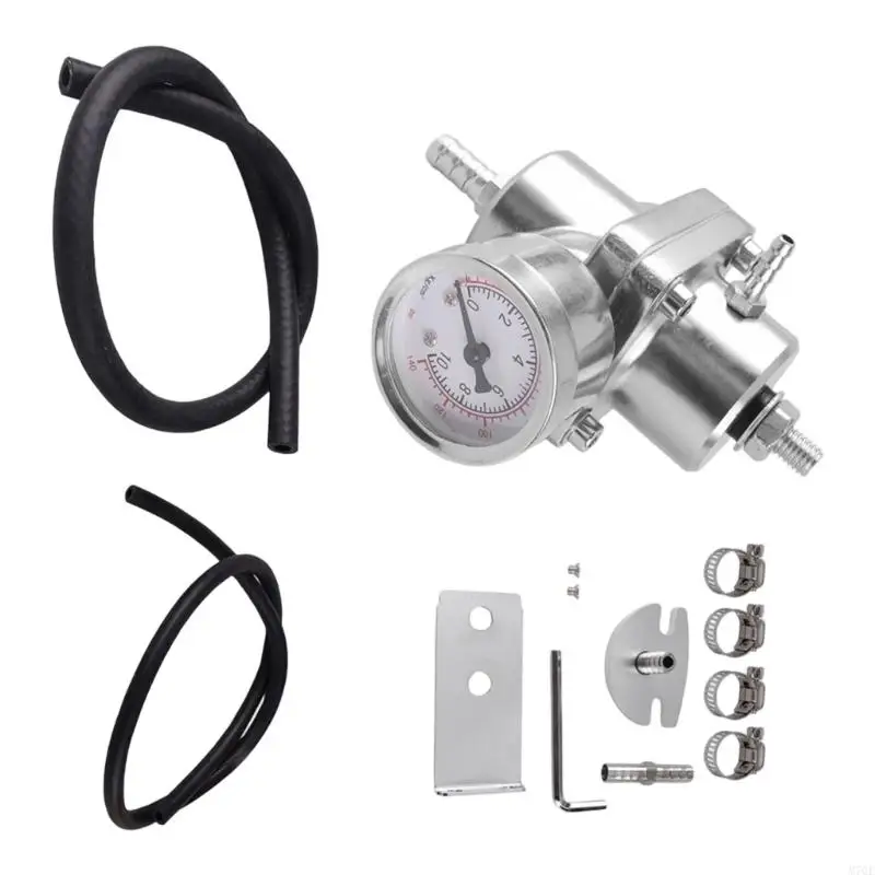 M76E Einstellbarer Kraftstoffdruckreglersatz mit 0–140 PSI Druckmesser und Aluminiumgehäuse für die Reparatur des – Detail 3