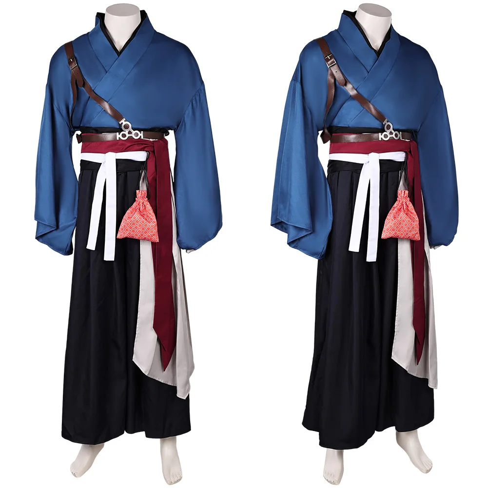 Ronin Cosplay Game Rise off the Ronin Fantasia Costume Disguise For Boys Men Adult Cloak Skirt Pants Halloween Carnival Suit