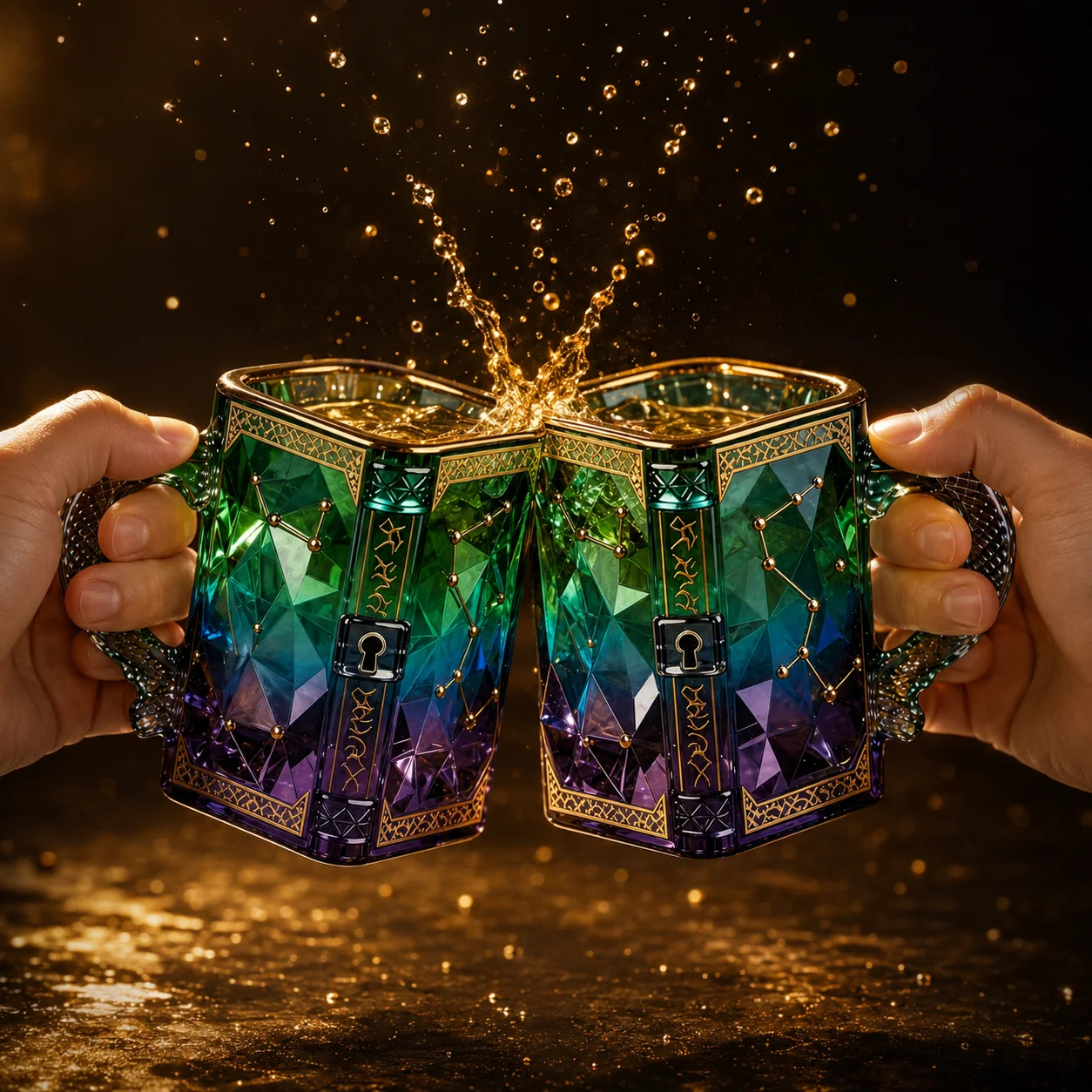 Creative Zodiac Magic Glass Mug with Art Design Coffee Tea Cup - Premium Durable Unique Gift for Constellation Fans Home Office