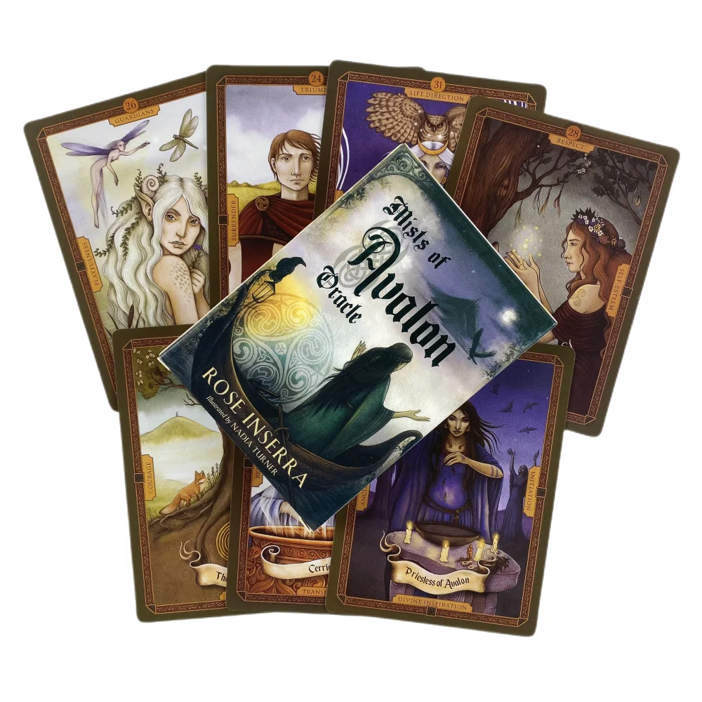 Mists Of Avalon Oracle Cards A 36 English Divination Edition Deck Board Games