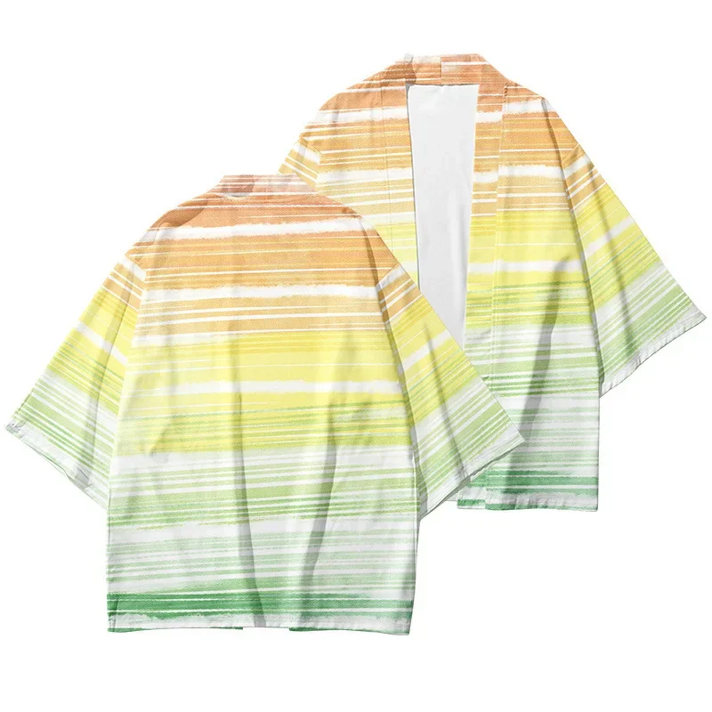 

New Fashion Colorful Printing Kimono Cardigan Men's and Women's Fashion Traditional Kimono Elegant Bathrobes Chic 2024 Hot Sale