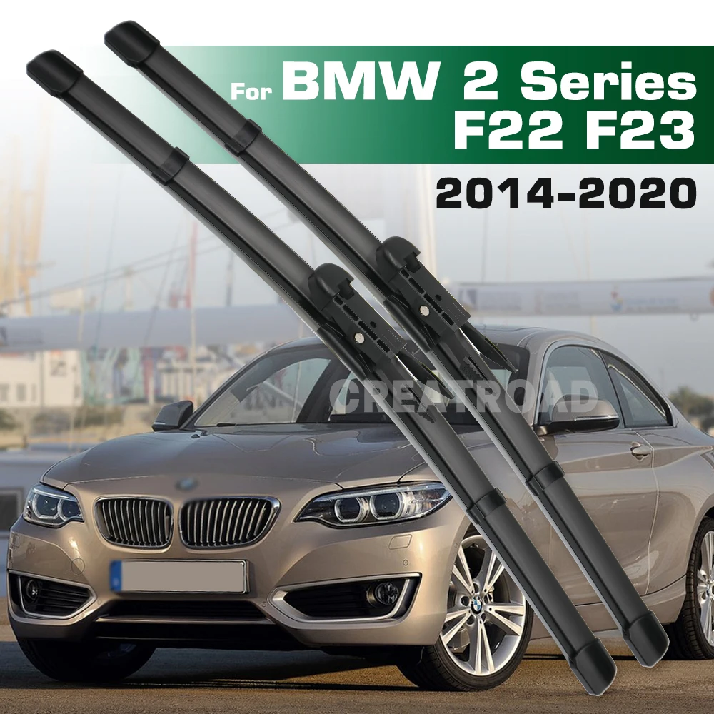 For BMW 2 Series F22 F23 2014-2020 2015 2016 2017 2018 2019 Wiper Front Wiper Blades Windshield Windscreen Window Brush 22"+18"
