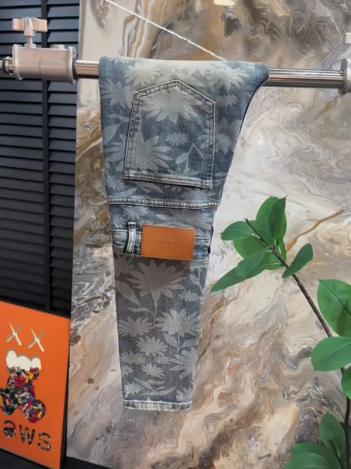 

Sli Faionable Men's Jeans High Quali Trendy Spring Autumn New Arrival Haome Straight Leg Medium Waist Zipper Fly