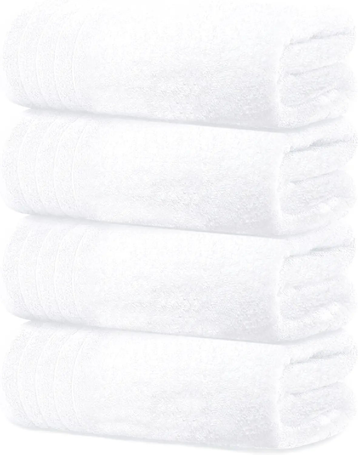 

4-Pack Extra Large Bath Towels, 30x60 Inches, 100% Cotton, Lightweight & Quick-Dry, Super Soft for Bathroom Use