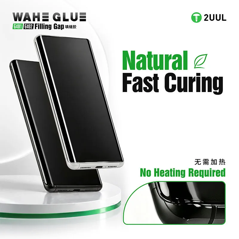 2UUL G401 G402 WAHE Filling Gap Bonding Adhesive 30ml Transparent Black Precision Bonding Sealant for Mobile Repair Use