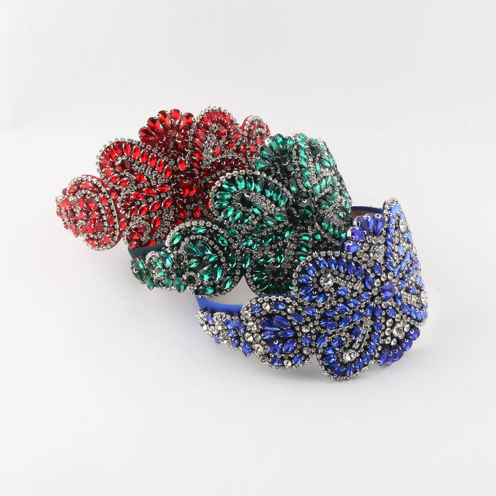 

European and American Fashion Retro Super Sparkly Diamond-encrusted Baroque Crystal Headband Bridal Hair Accessories for Women