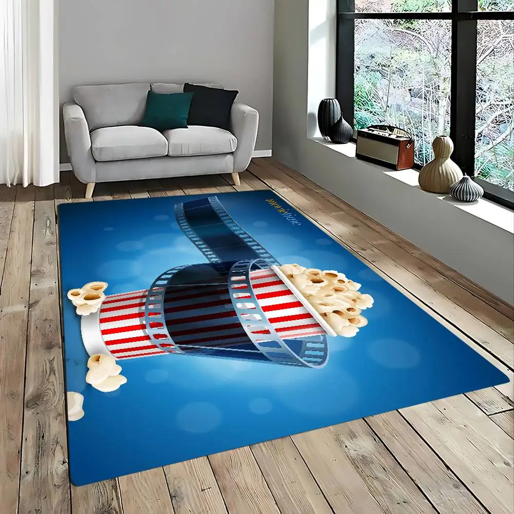 

Cinema Movie Night Entrance Door Mat Washable Non-Slip Living Room Sofa Chairs Area Mat Kitchen Welcome Doormat