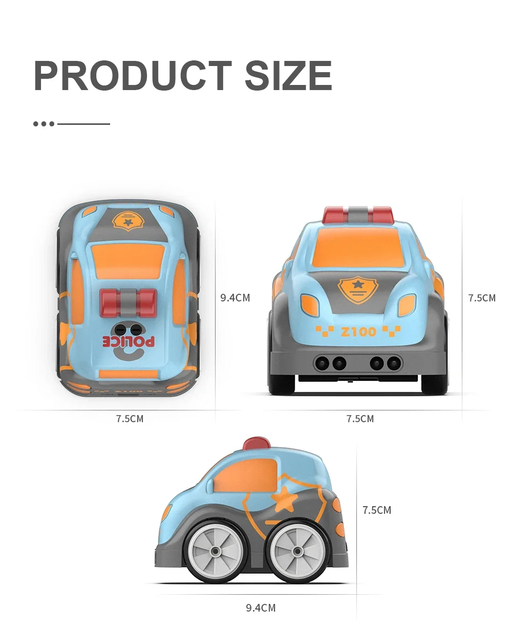 Z100 télécommande dessin animé voiture geste détection main contrôlée Induction suivre piste cochon Animation ligne véhicule enfants jouets