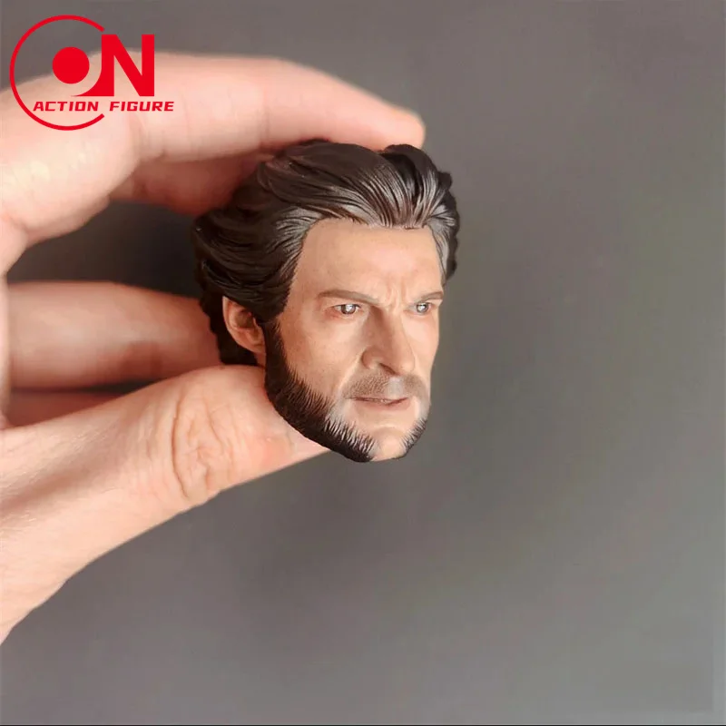 1/6 Scale Young Wolverine Logan Hugh Jackman Head Sculpt Without Cigar Fit for 12\'\' Worldbox Action Figure Body