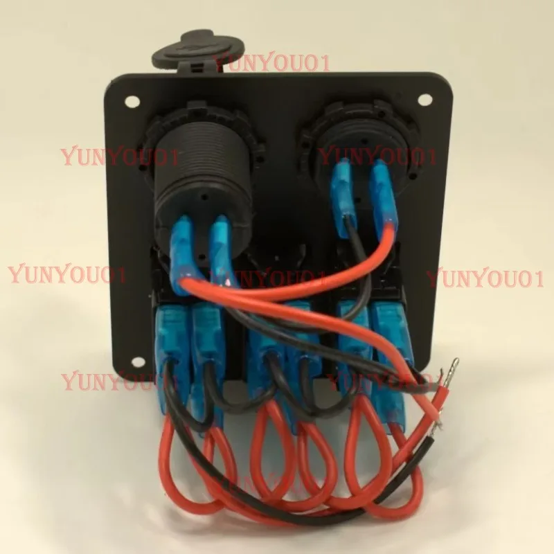 3-digit Combination Yacht Panel with USB Plug Voltmeter and Combination Switch