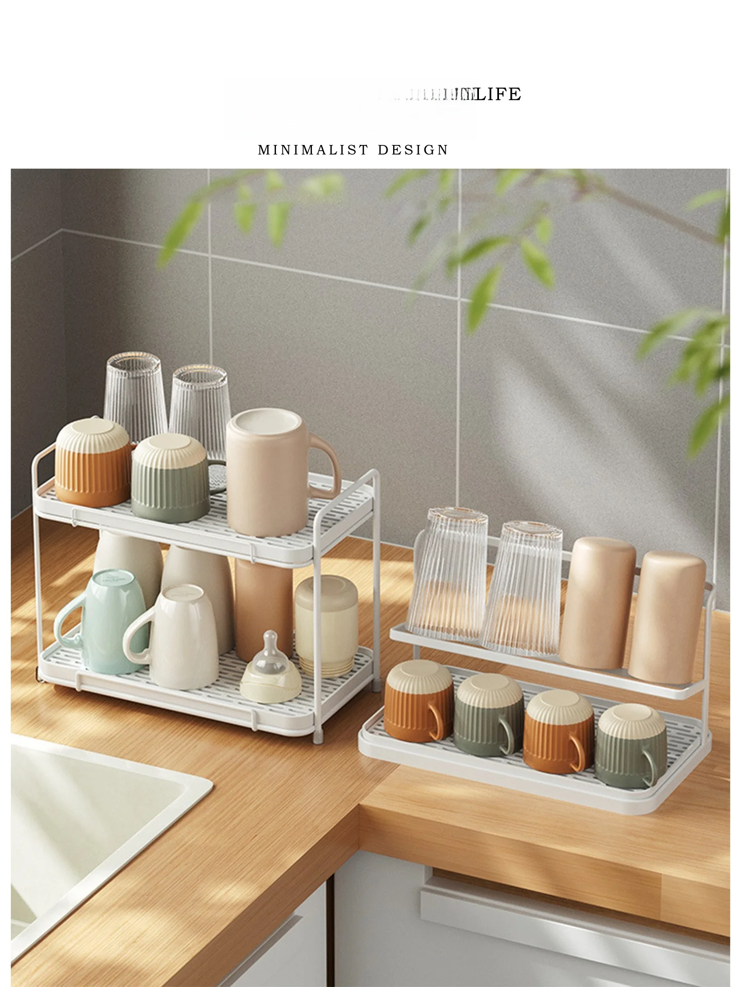 

Tlife Double Layer Japanese Sle Cup Holder Desktop Organizer Ra Soundproof Batoom Accories Storage elf