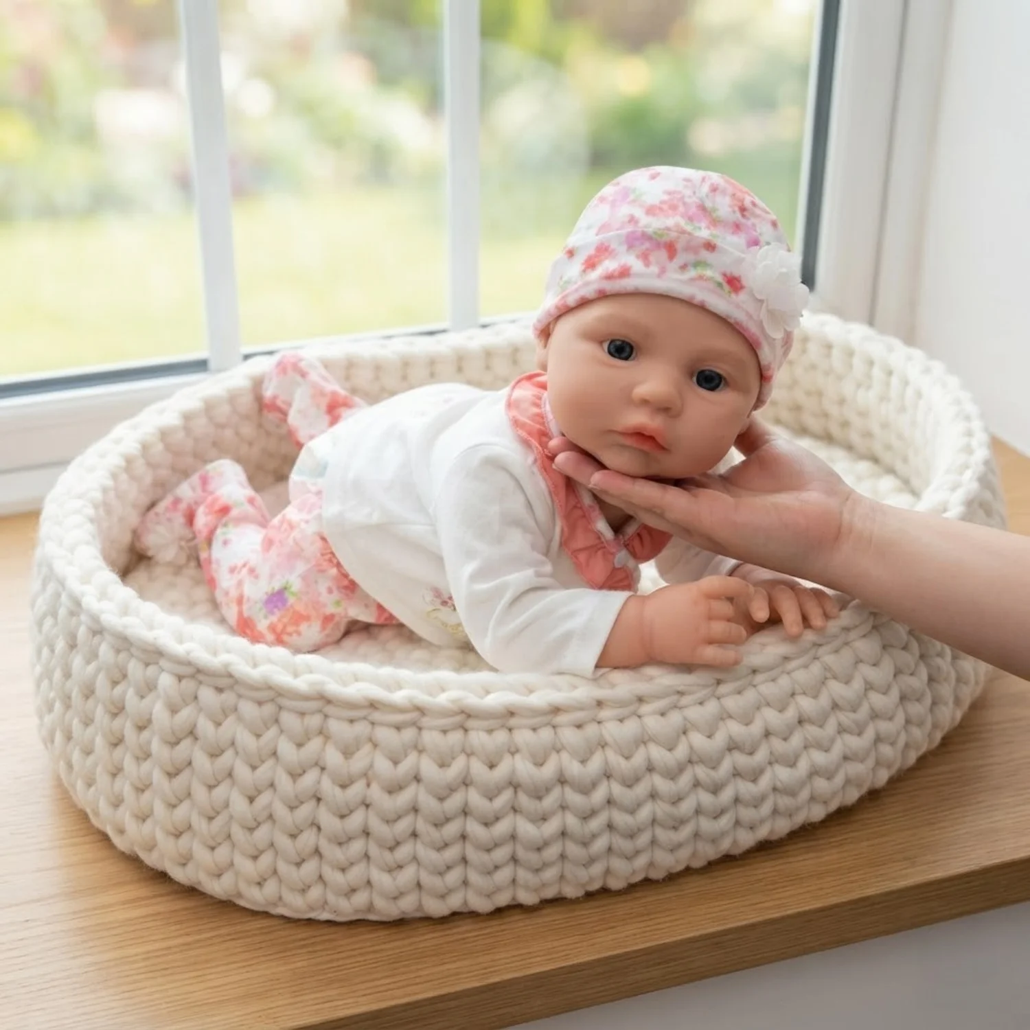 1 PC 45CM Silicone Reborn Doll Can Open Mouth Full Solid Silicone Handmade Washable Doll Toy Boneca Reborn Corpo De Silicone