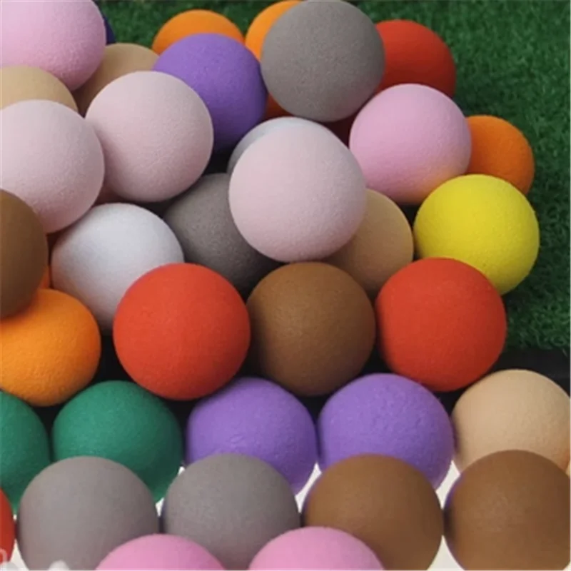 50pcs 10 Colors 25mm Colorful EVA Foam Soft Sponge Balls For Practice