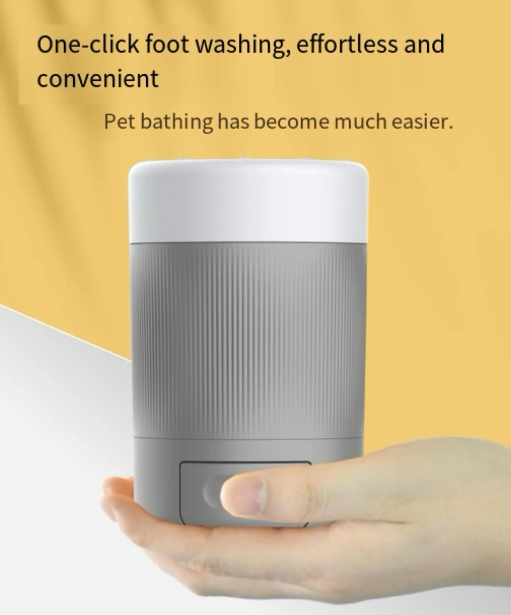 كوب حمام قدم الحيوانات الأليفة لتنظيف الكلاب، أداة حمام أوتوماتيكية ذكية للاستخدام في الهواء الطلق، أساسية للعناية بالحيوانات الأليفة #5