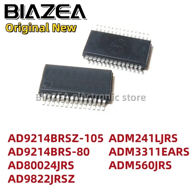 1piece AD9214BRSZ-105 AD9214BRS-80 AD80024JRS AD9822JRSZ ADM241LJRS ADM3311EARS ADM560JRS SSOP28