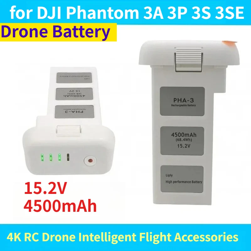 

15.2V 4500mAh Drone Battery for DJI Phantom3 4K RC Drone Intelligent Flight Accessories Large Capacity