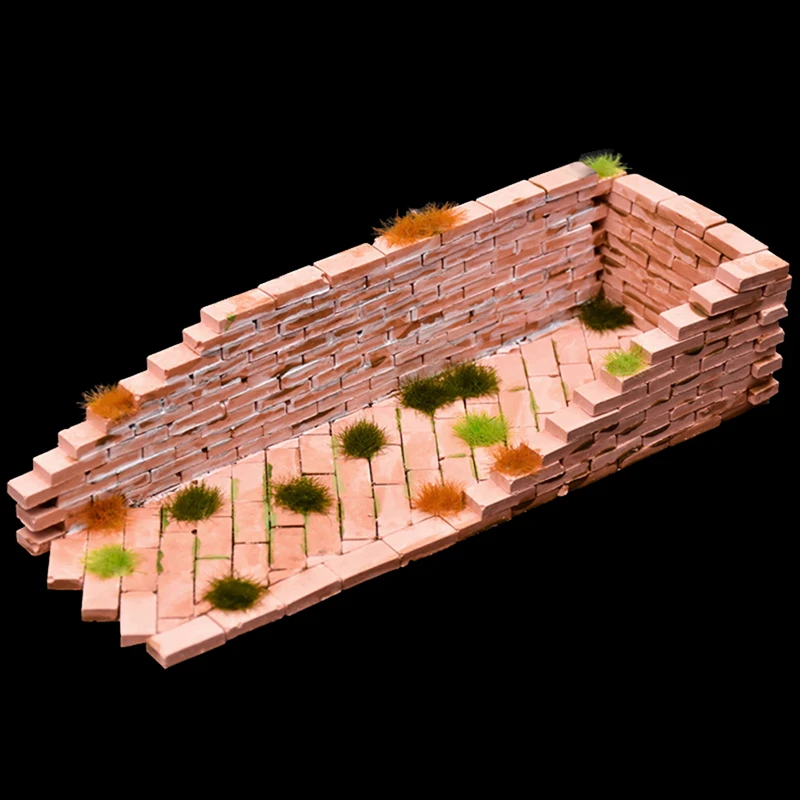 *。1Pc Cement Model Brick Small House Handmade Set DIY Home Decoration new Sand Table Building Making Mini Brick Silicone Mold