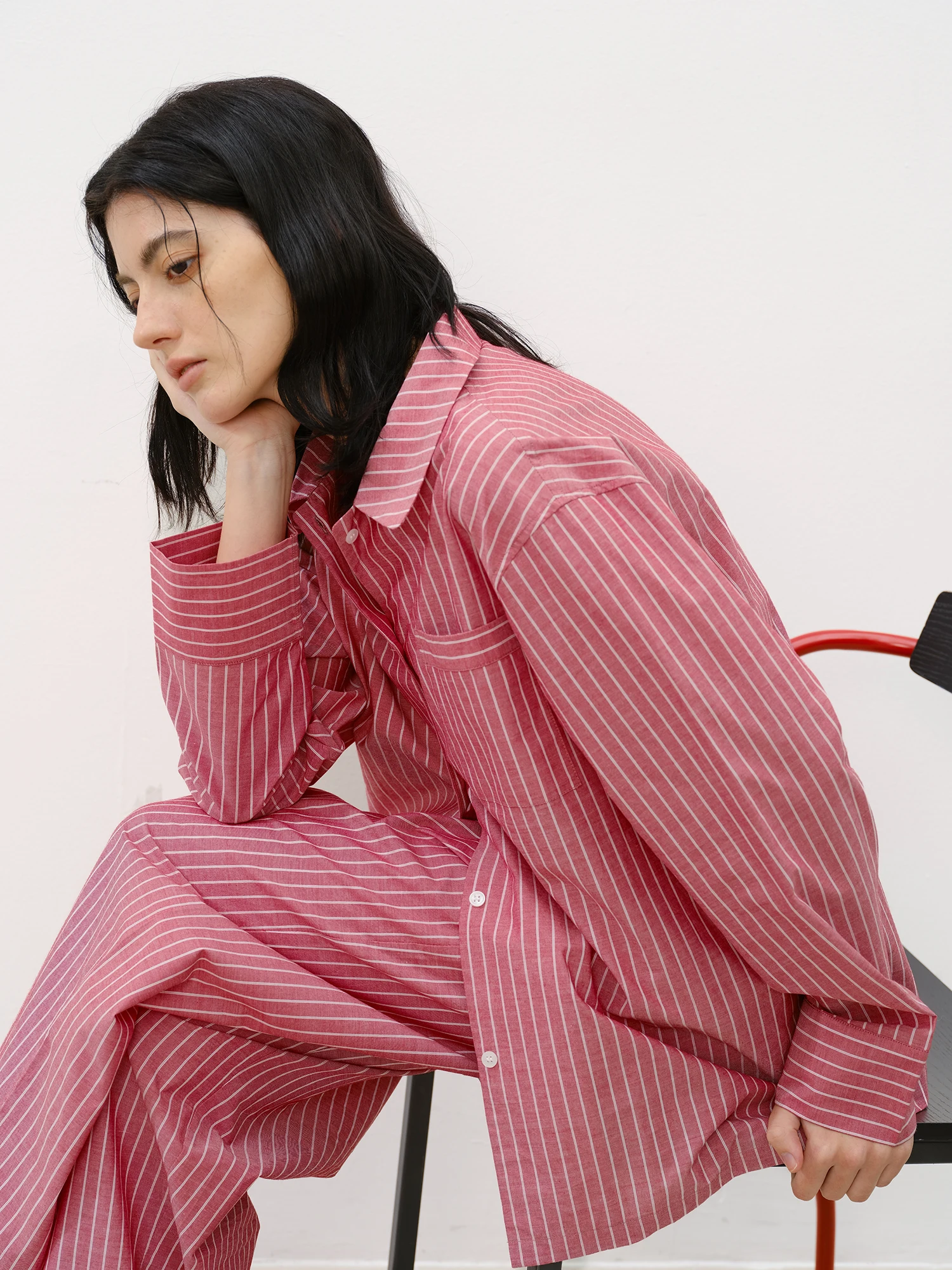 FORRETRO Pure Cotton Sleepwear Long Sleeve Striped Pajamas Men Women Home Clothes Outdoor Suitable Spring Summer Autumn