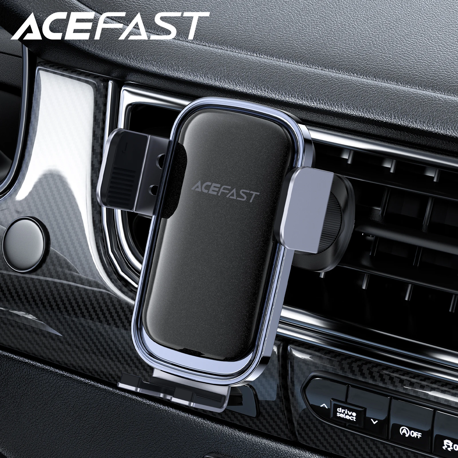 

ACEFAST Universal Solar Power Eletric Phone Holder in Car For iPhone 16/15/14 Pro Max Air Vent Clip Mount Mobile Phone Bracket