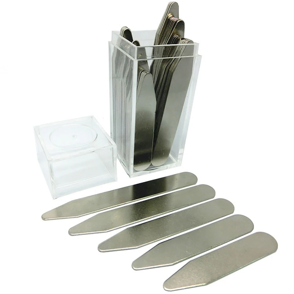 40Pcs Stainless Iron Collar Stays For Men Dress Shirt 2.2