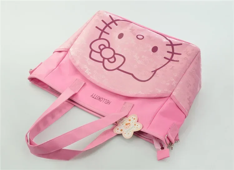 Sanrio Hello Kitty große Kapazität wasserdichte Messenger Umhängetasche Handtasche süße Reise Aufbewahrungstasche Cartoon Disper Tasche