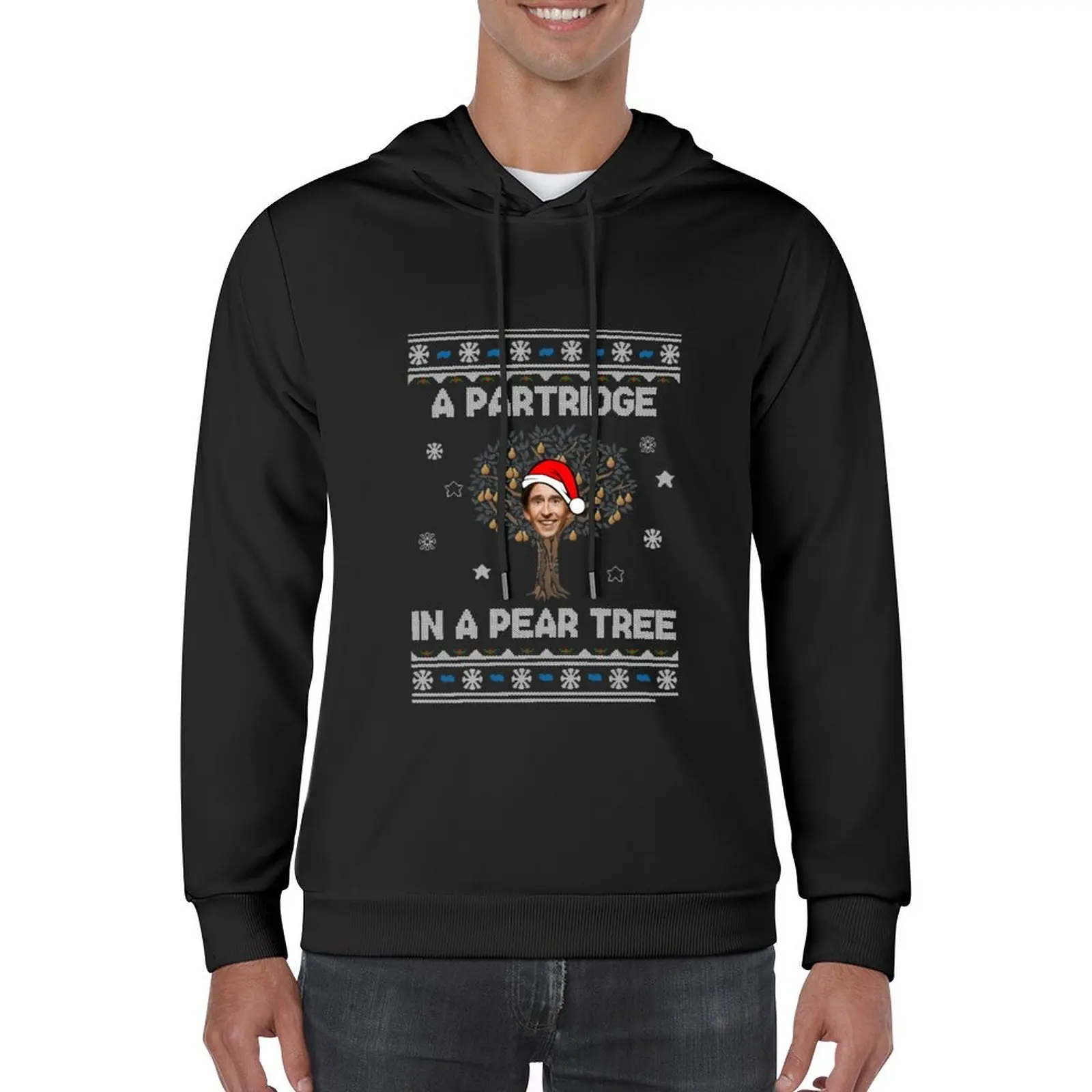 Alan Partridge In A Pear Tree Christmas Hoodie korean style clothes autumn clothes men's coat hooded shirt autumn hoodie