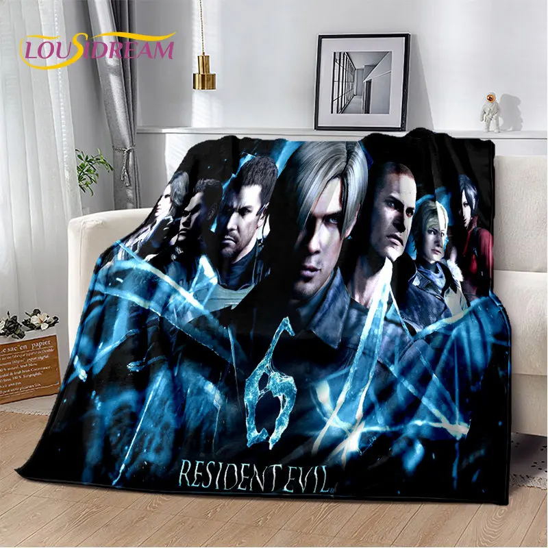 R-Resident Evil Game Gamer Soft Plush Blanket,Flannel Blanket Throw Blanket for Living Room Bedroom Bed Sofa Picnic Office Cover