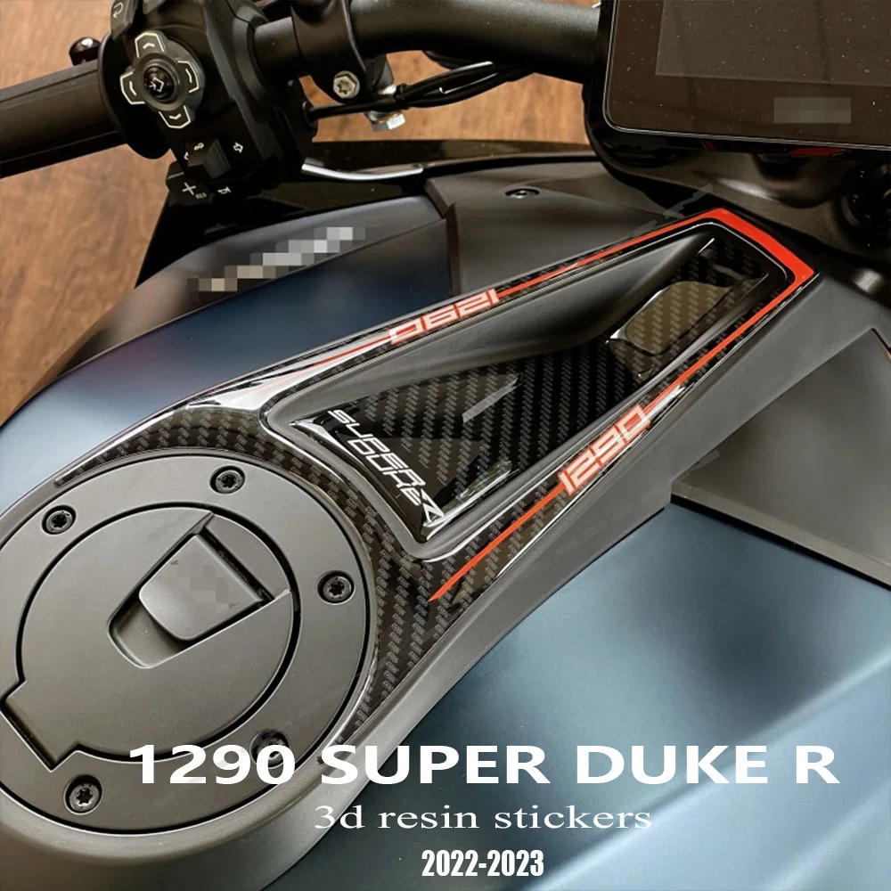 1290 Super Duke R Accessories 3D Epoxy Resin Sticker Central Area Protection Kit for KTM 1290 R Super Duke 2022 2023