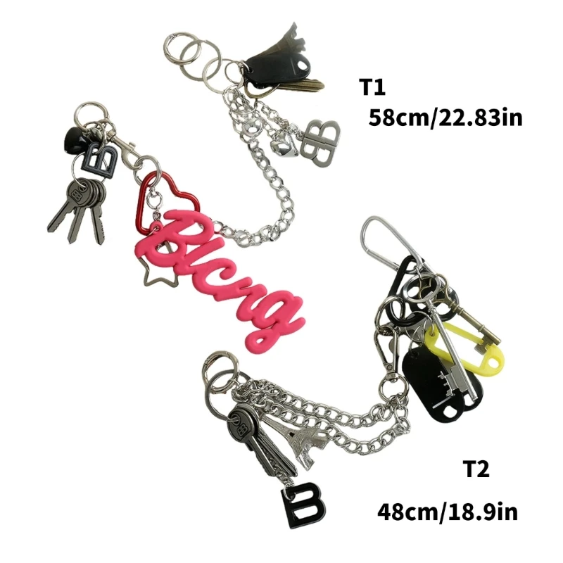 Funny Silicon Key Accessory for Bags Retro Pendant Hanging Charm