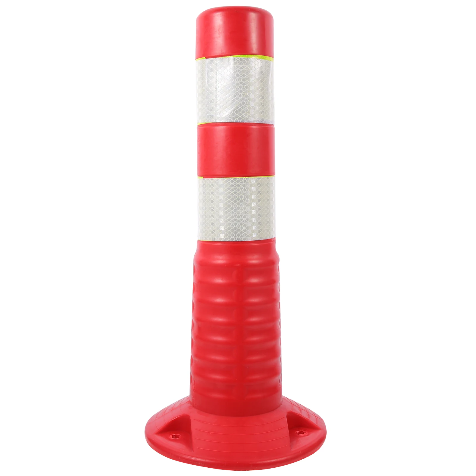 

450MM White Plastic Crash Barriers Reflective Traffic Column Warning Post Elastic Anti Collision Road Facility Isolation