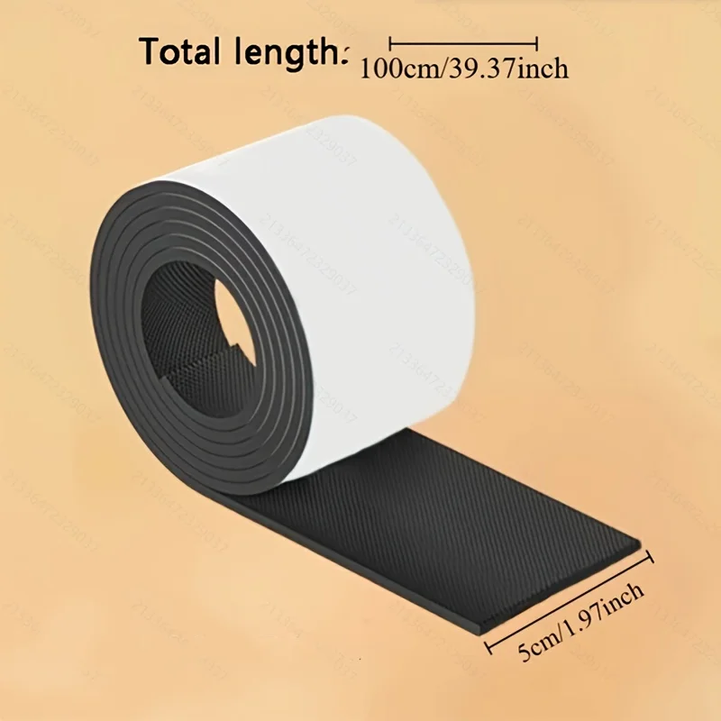 Black Chair Foot Pads 1 Roll - Thick Anti-Slip Noise Reducers | Wear-Resistant Furniture Protectors for Table/Chair Mute Pads image 3